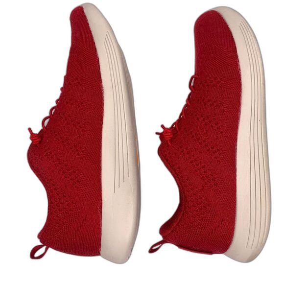 Woolloomooloo Sneakers Tennis Shoes Belmont Merino Wool‎ Red Fits sizes 9.5-10 - Picture 3 of 11